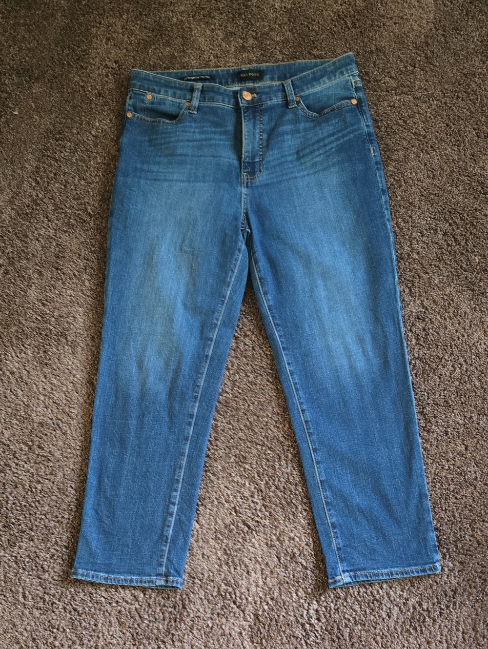 Talbots Blue Denim Straight Leg Crop 10